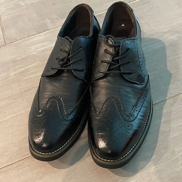 Dress wingtip shoes. Size 8. Black New very comfortable. Amazon.com | Men main image 2